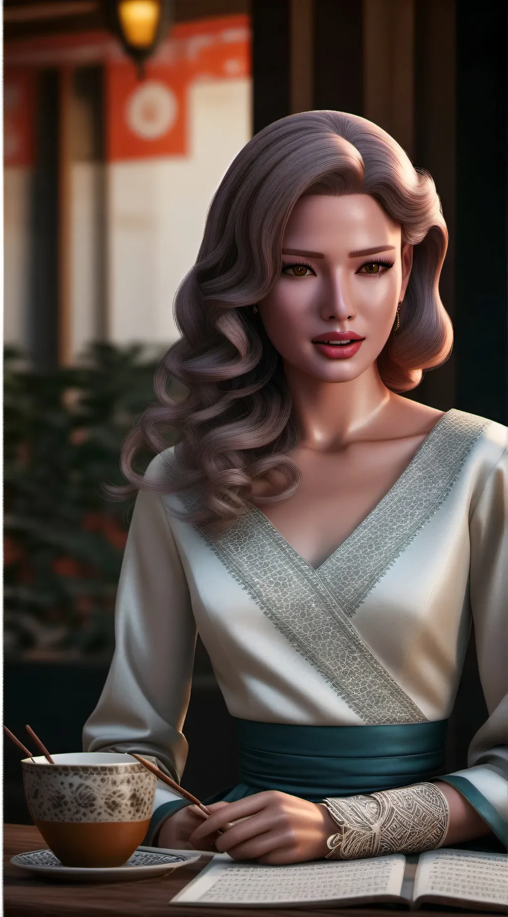 ai character: Sophia  background