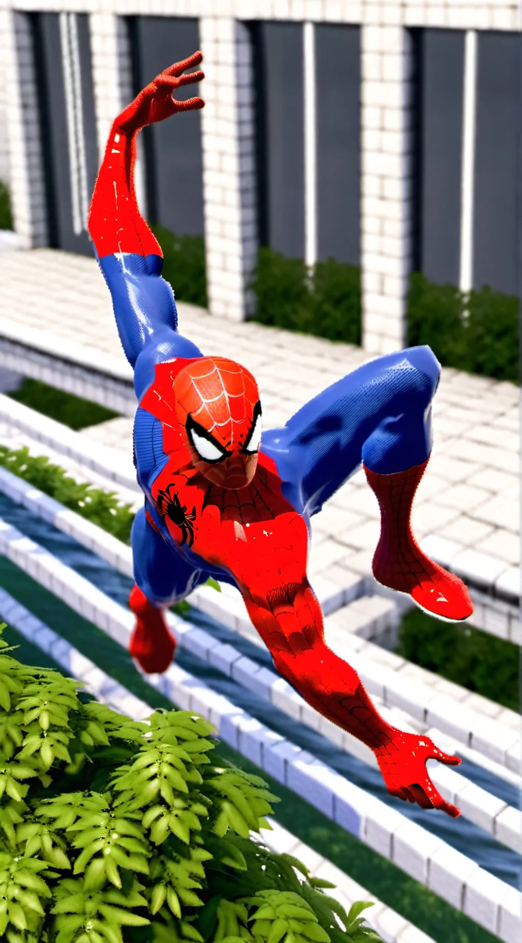 ai character: Spiderman background