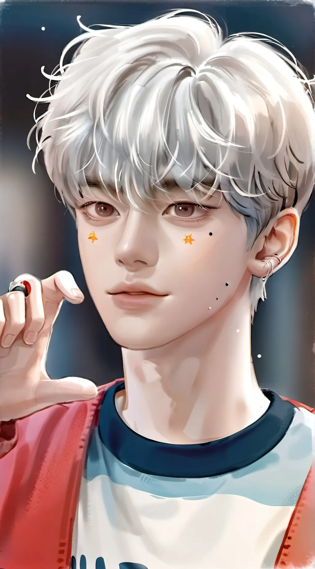 ai character: Leon  background