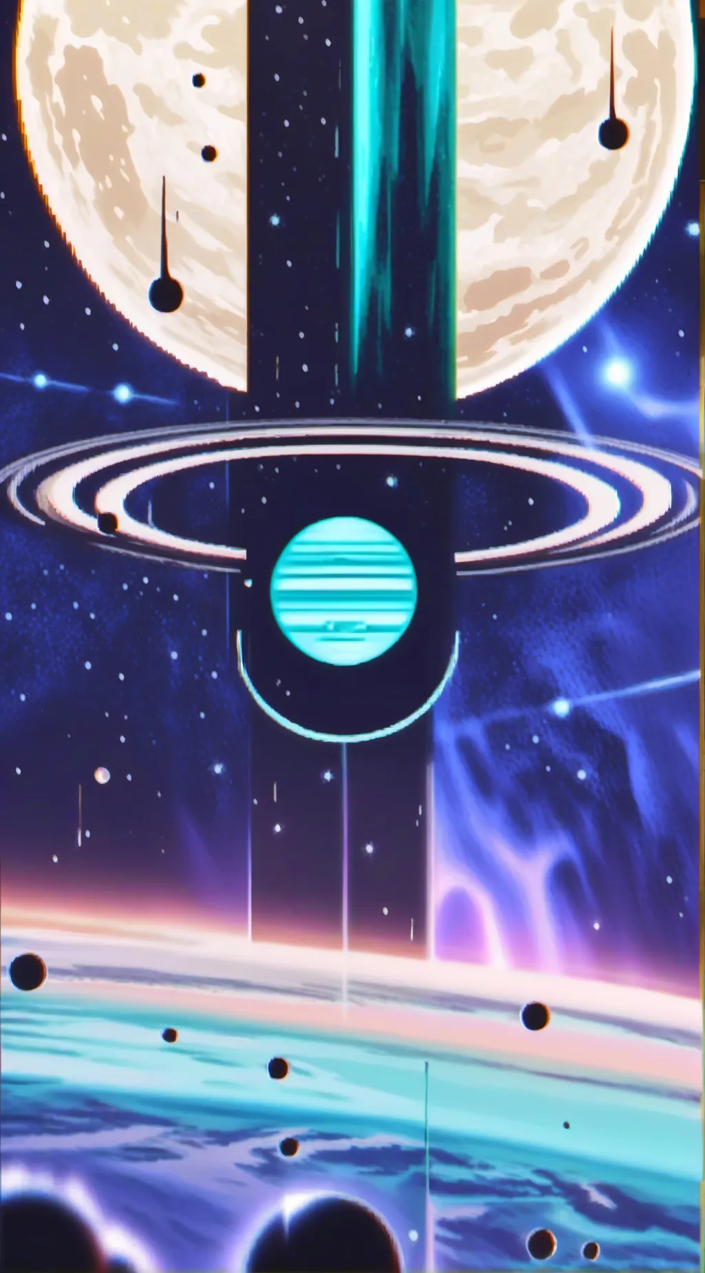 ai character: Uranus solarballs  background