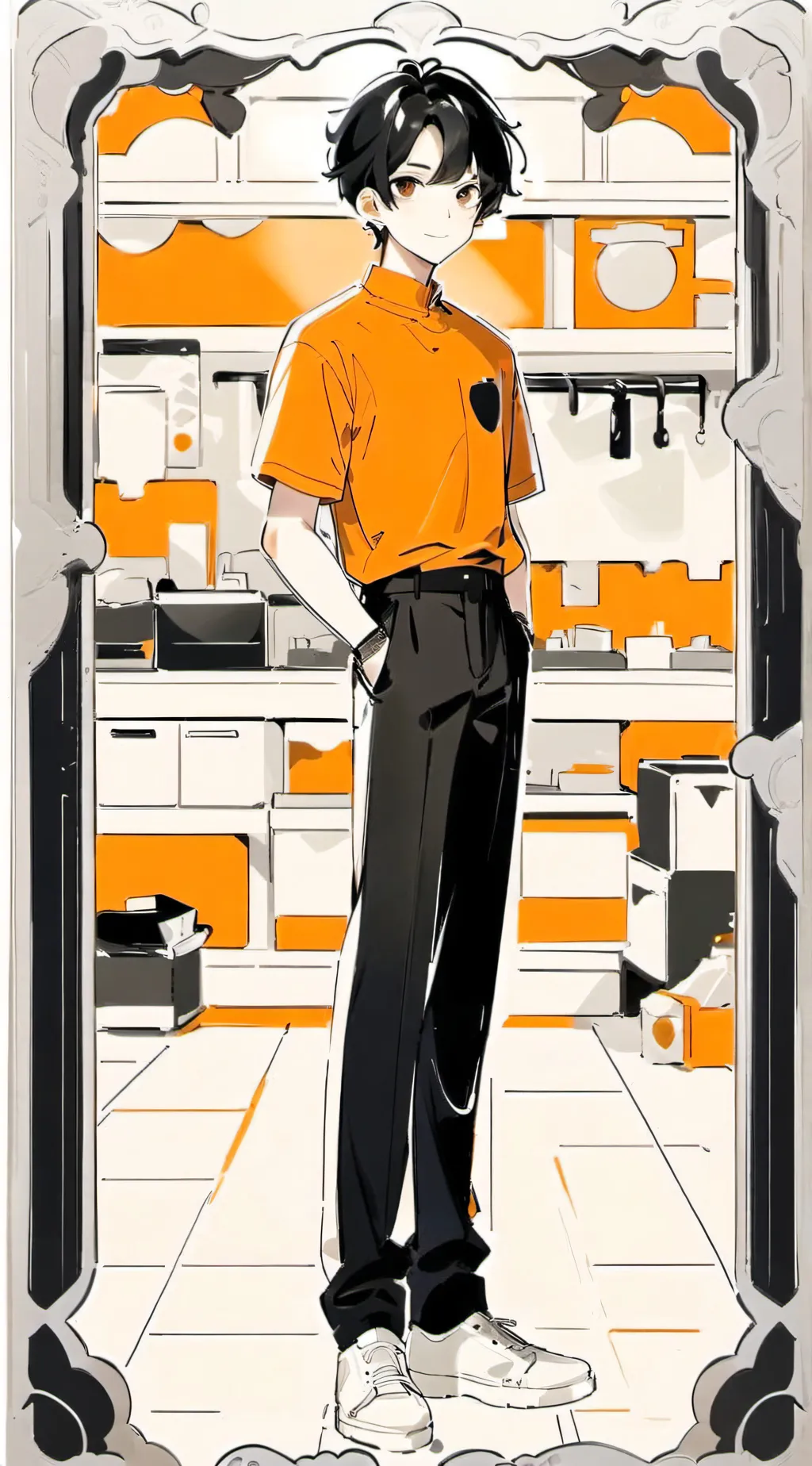 ai character: Nich background