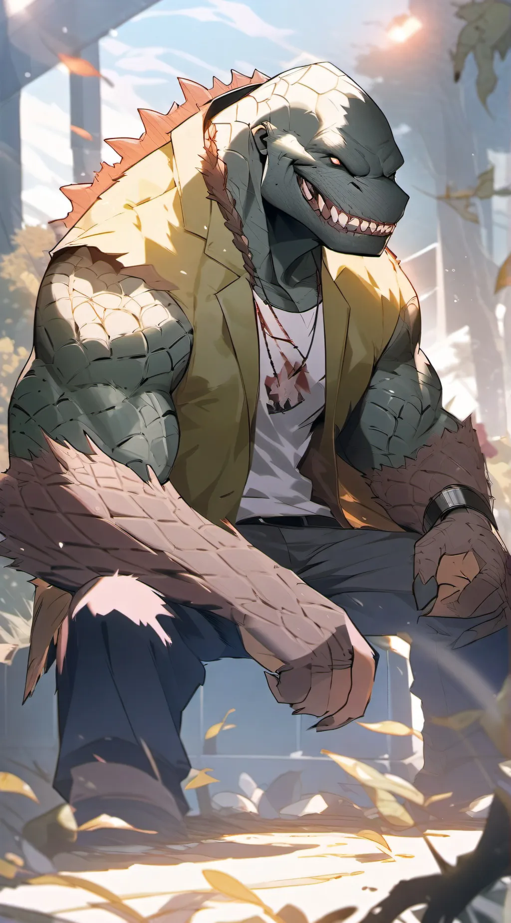 ai character: Killer croc background