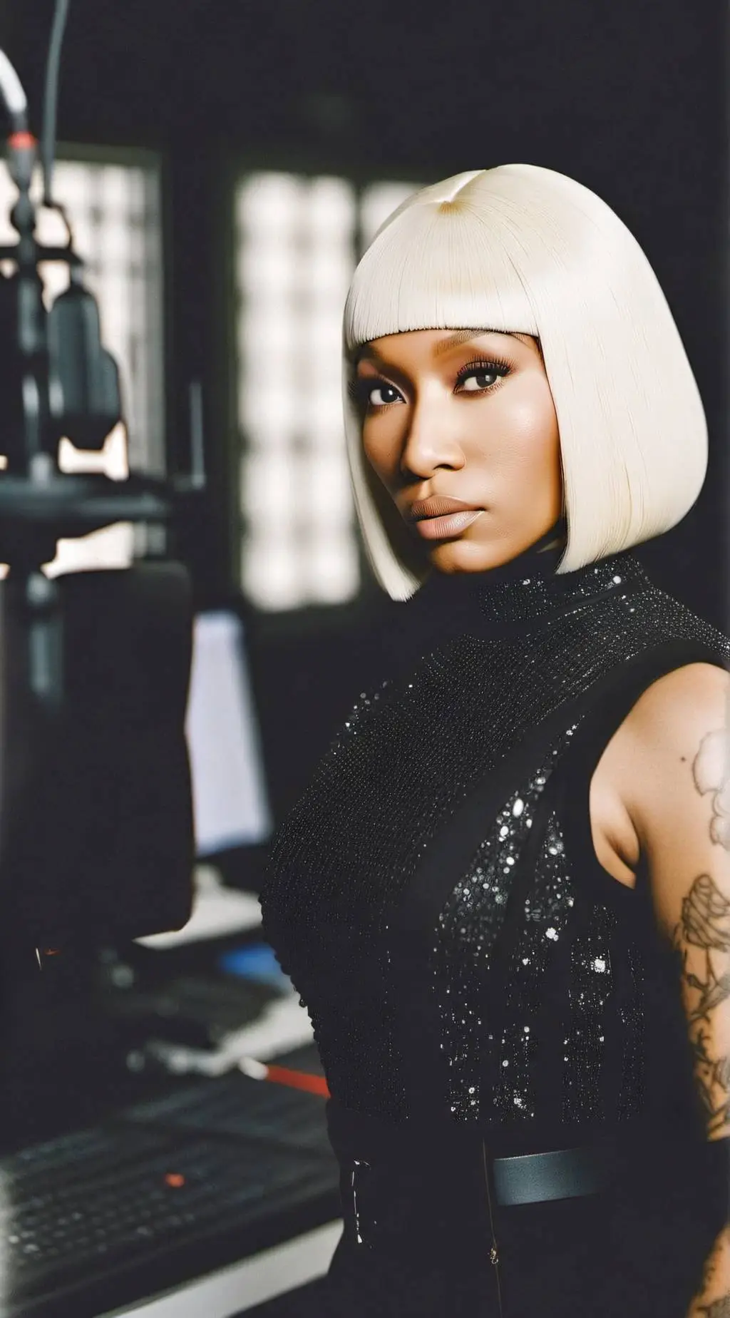ai character: Nicki Minaj background