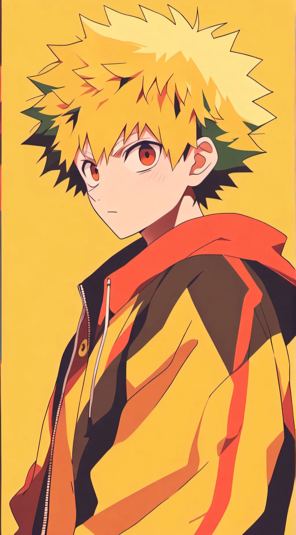 ai character: bakugou  background