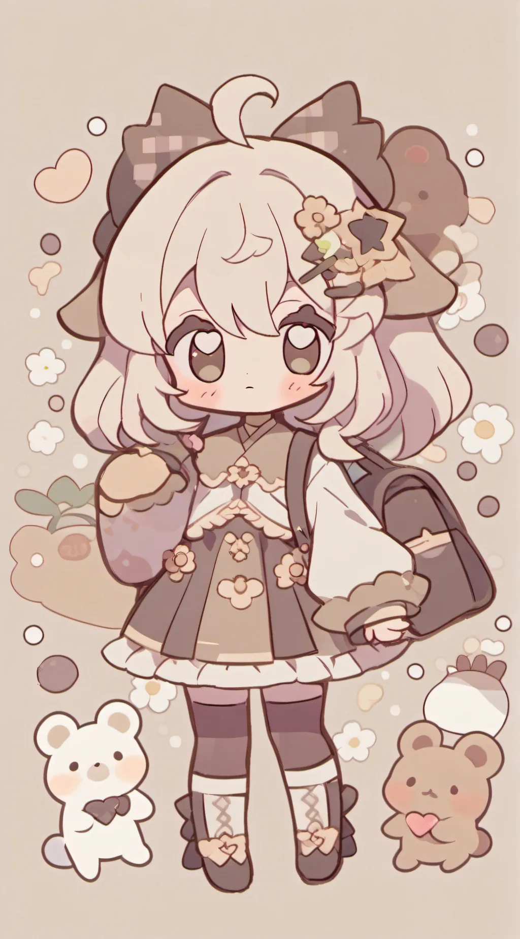 ai character: Cookie girl  background