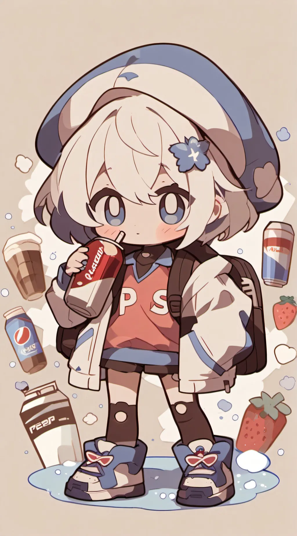 ai character: pepsi girl background
