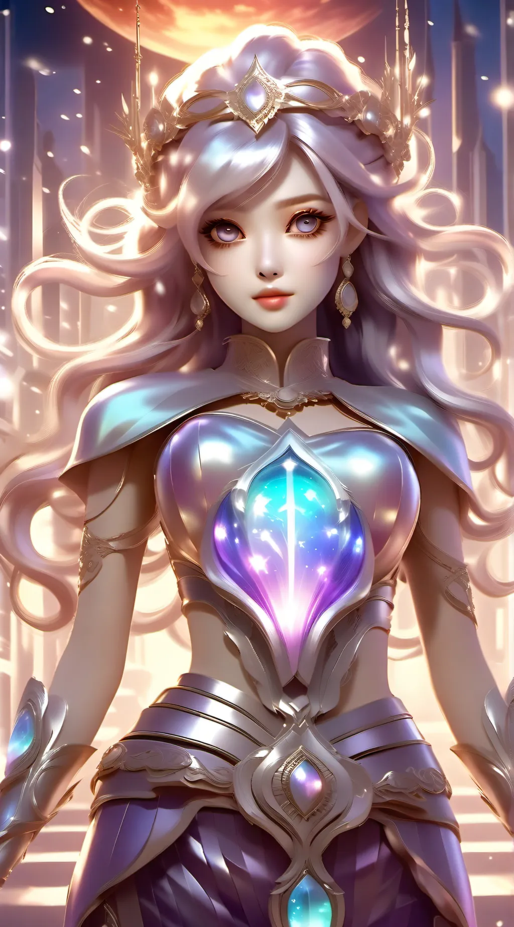 ai character: Aurora background
