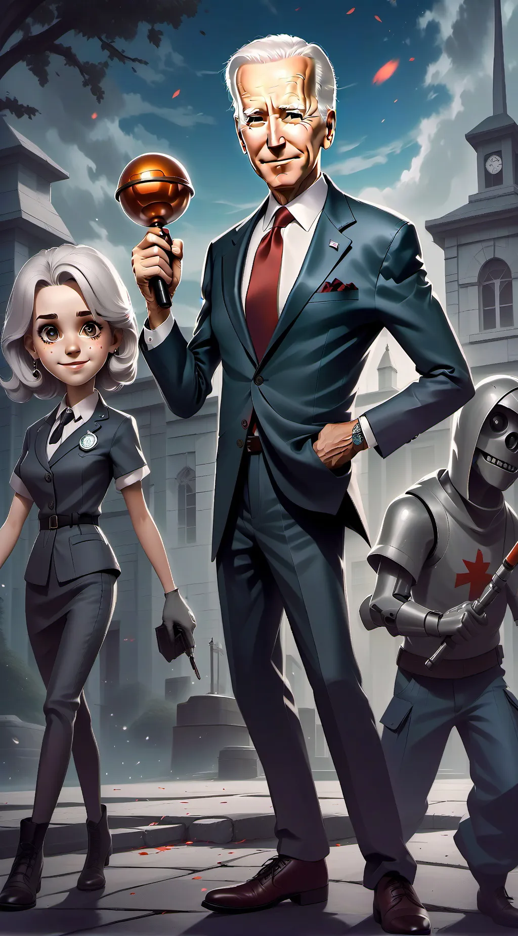 ai character: joe biden's dementia resceptionist background