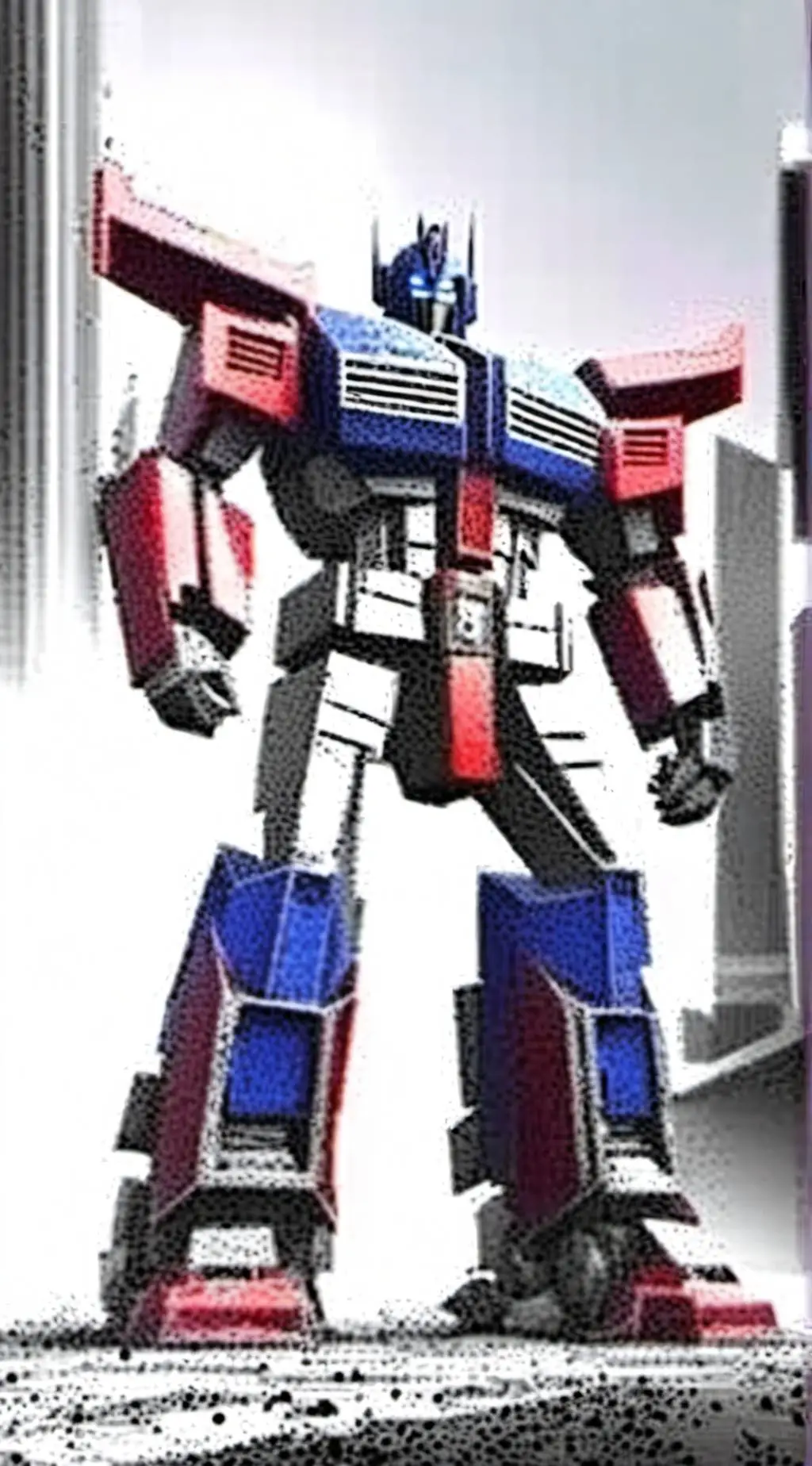 ai character: Optimus prime  background
