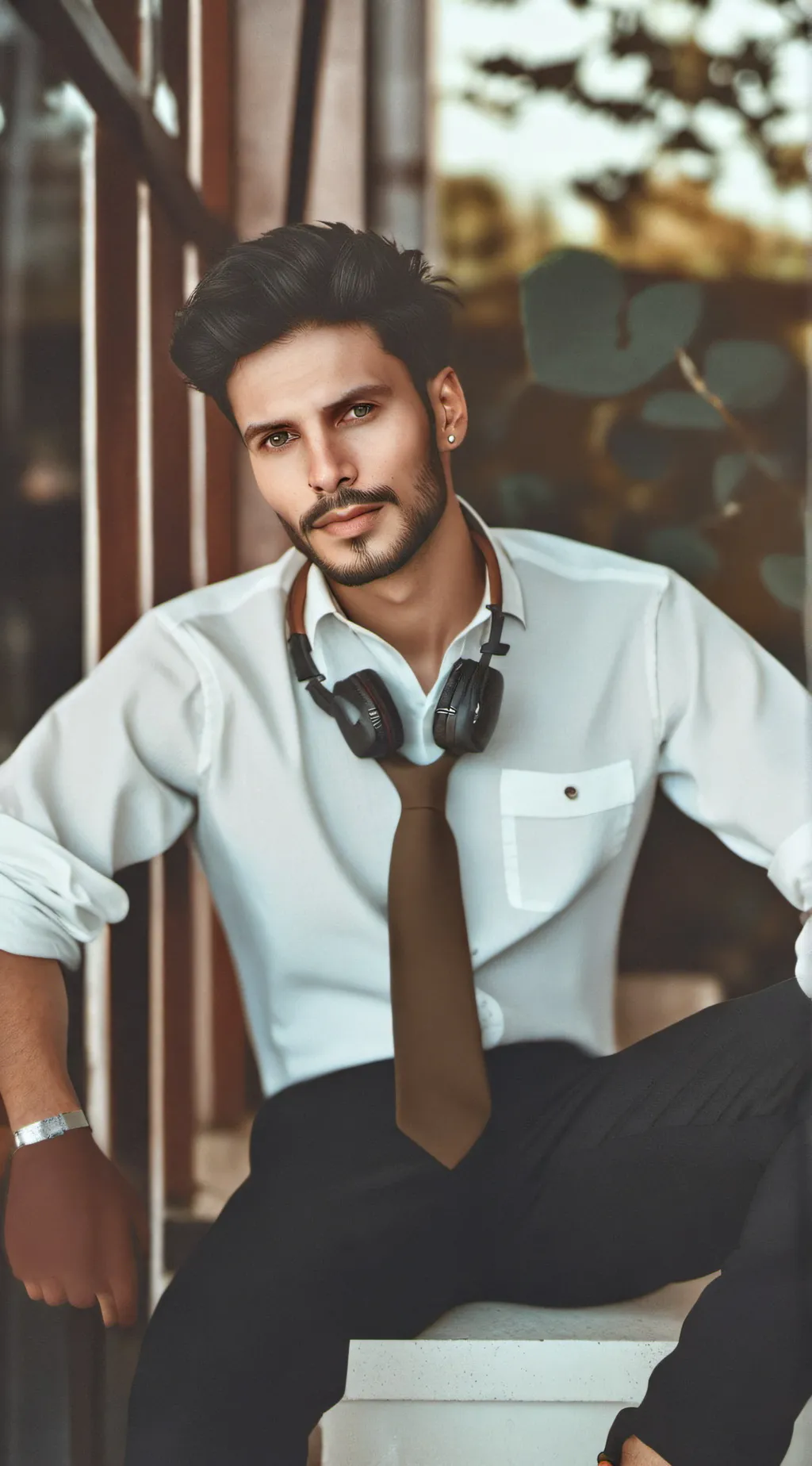 ai character: Michael Sánchez  background