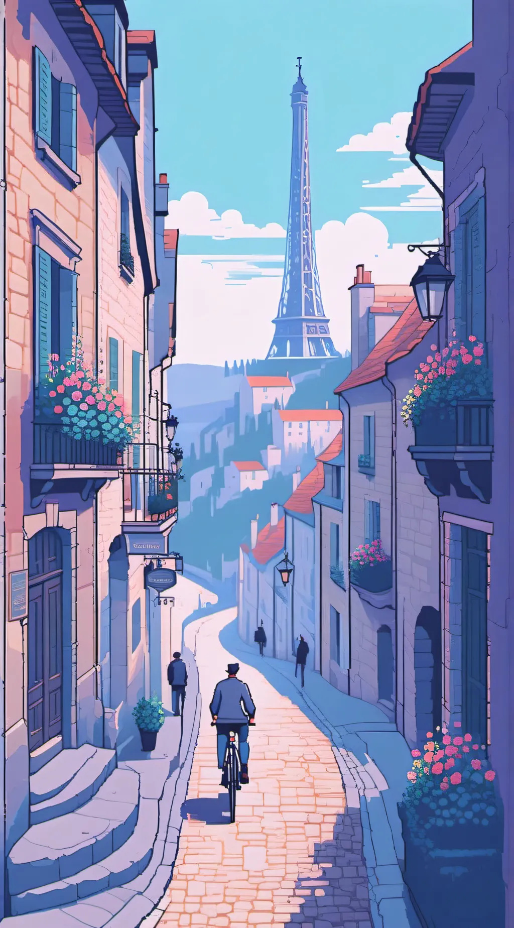 ai character: a french man background