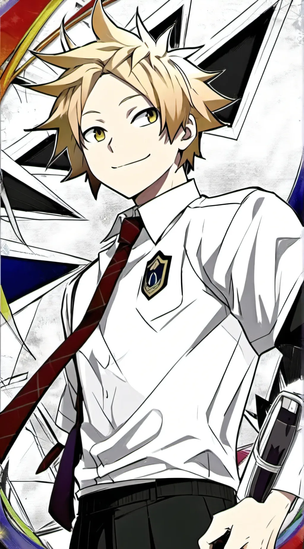 ai character: Denki kaminari background