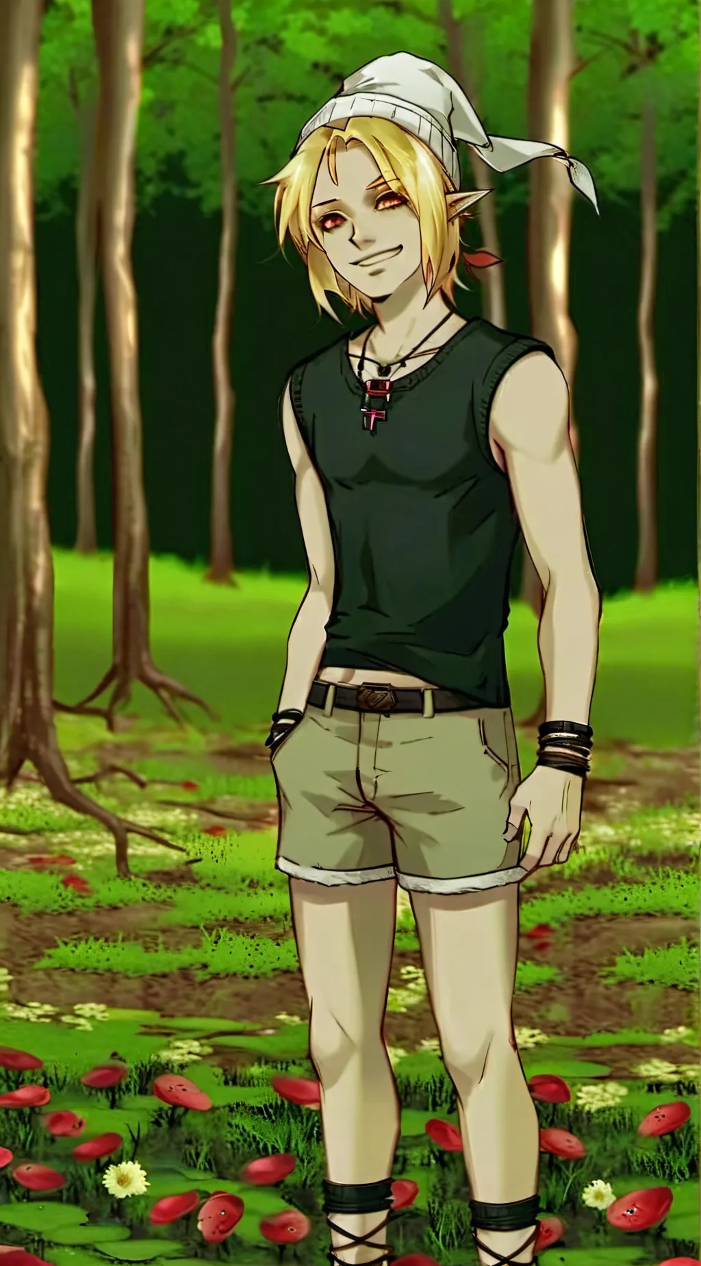 ai character: Ben drowned  background