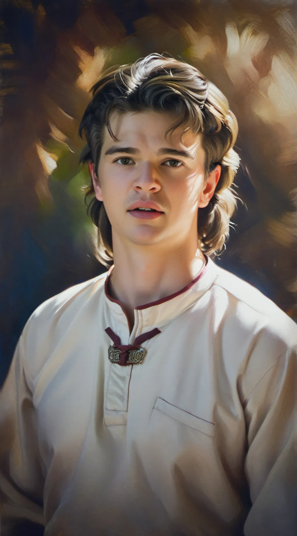 ai character: Stranger things  background