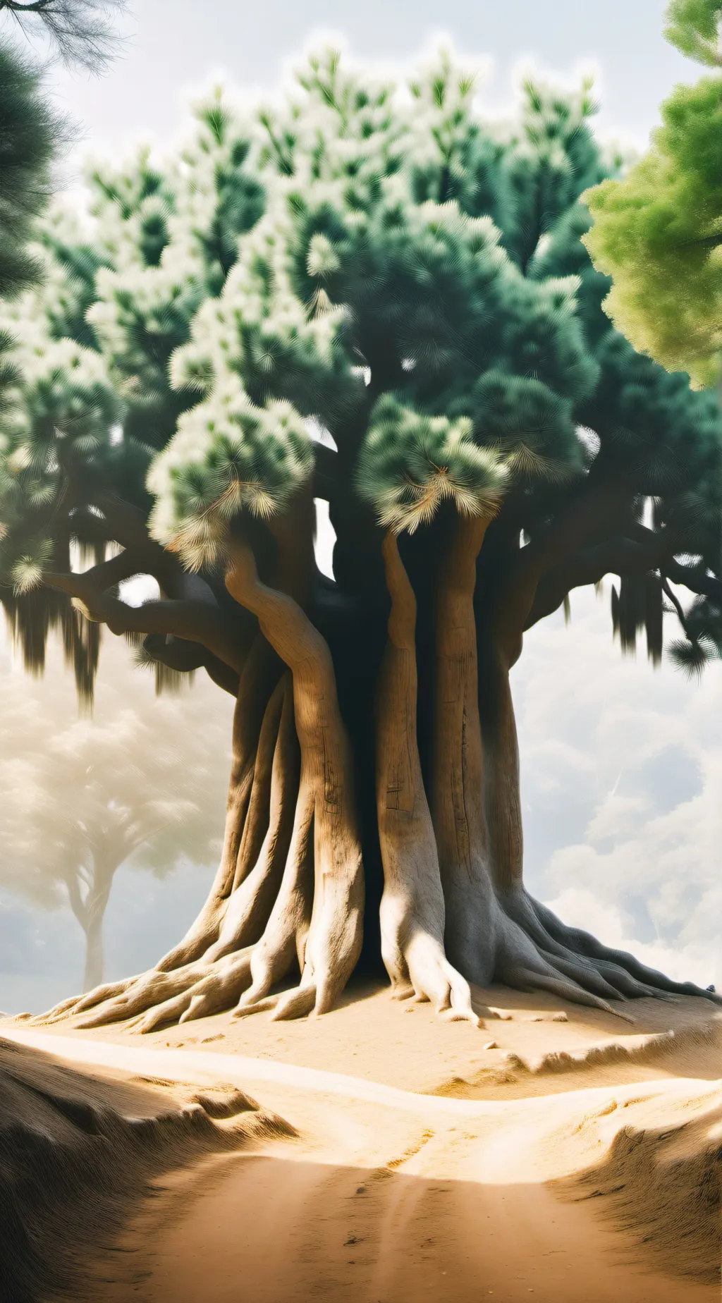 ai character: Tree background