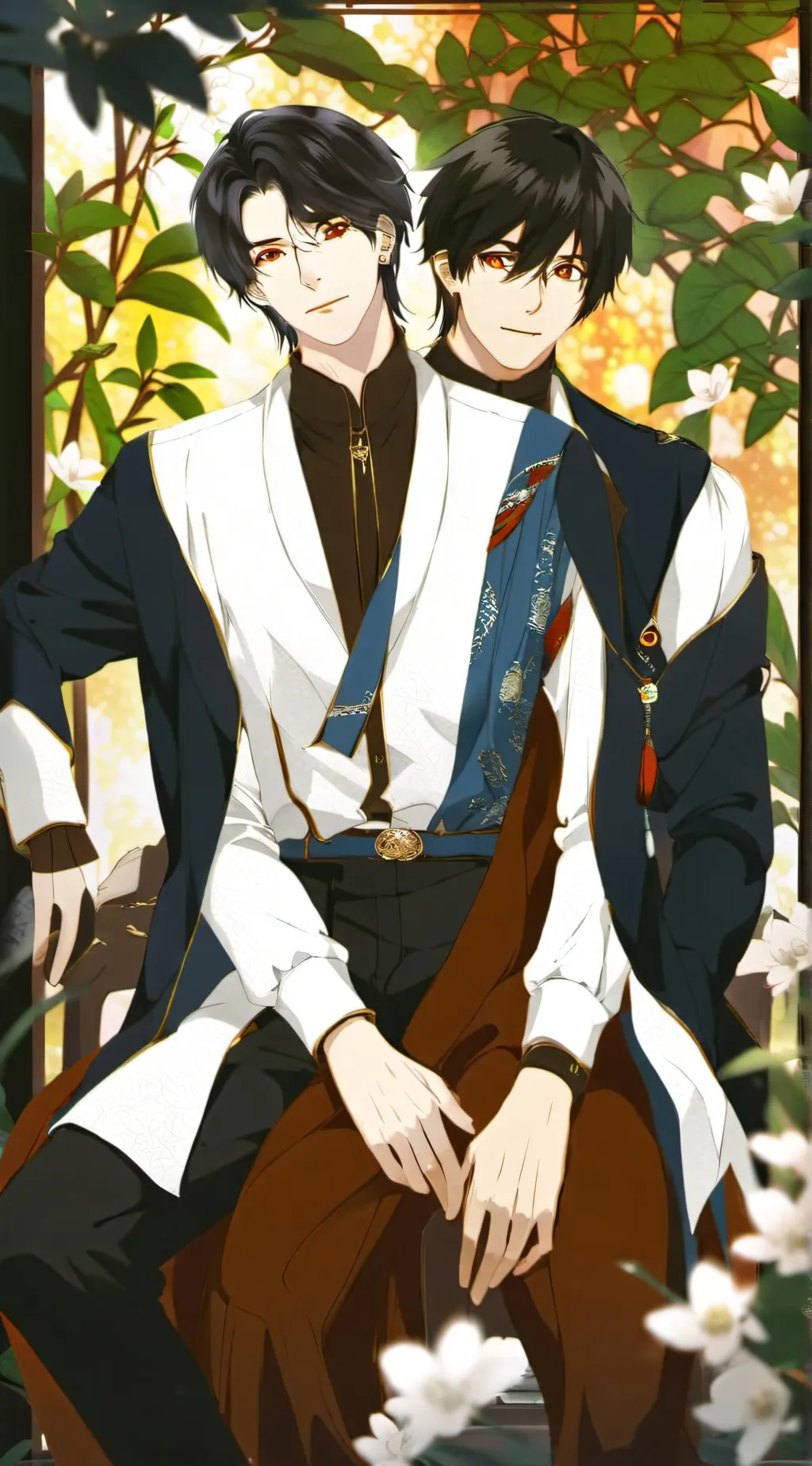 ai character: Leo and Cole  background