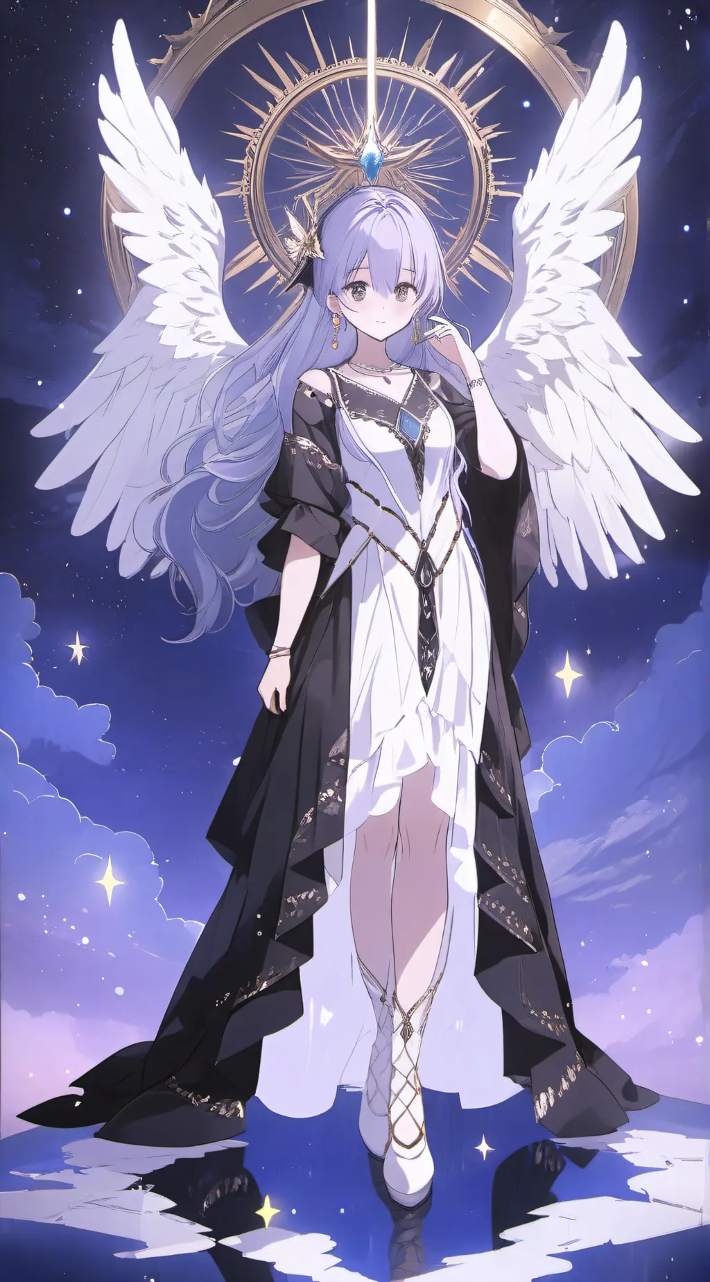 ai character: rainbow  background