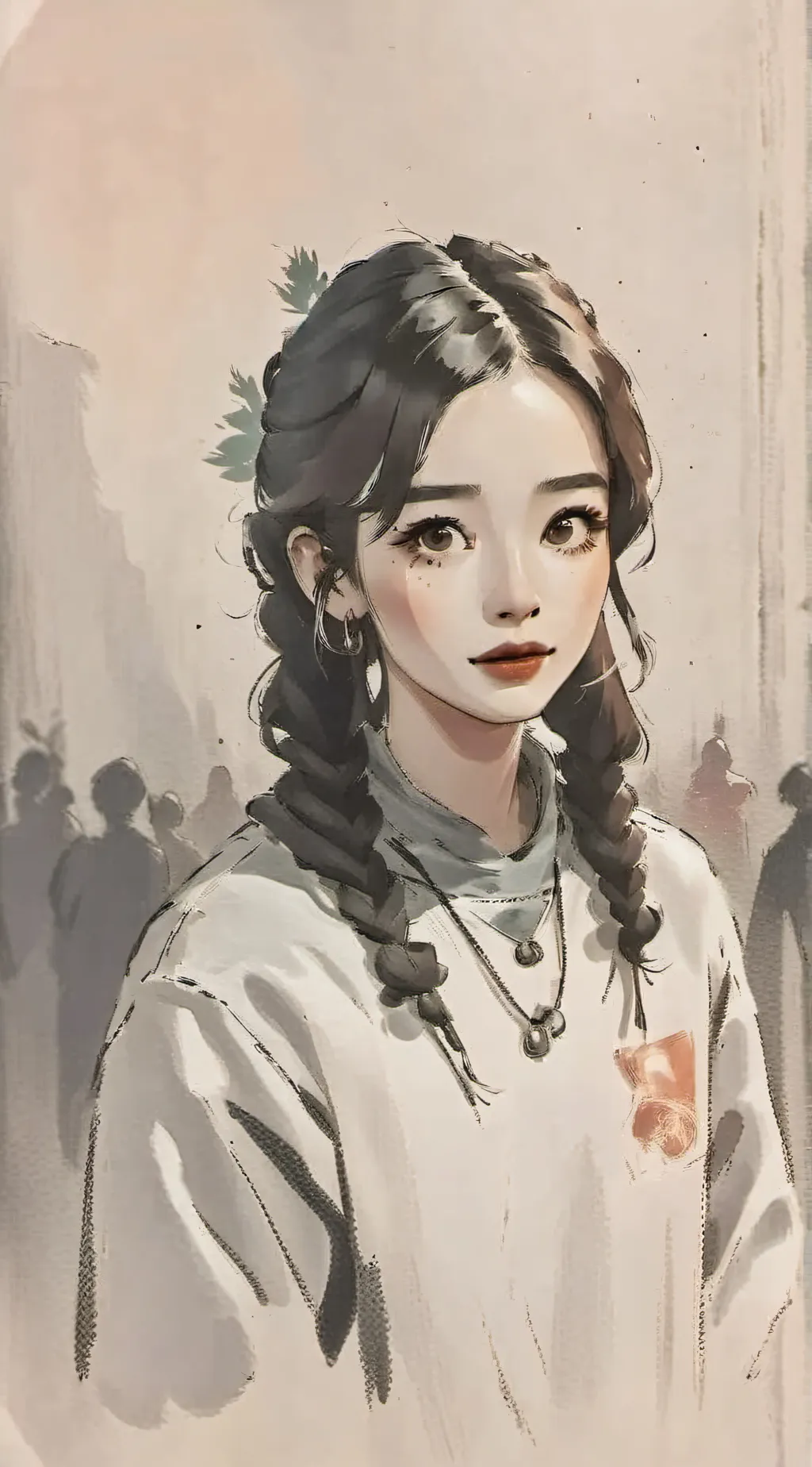 ai character: angel  background
