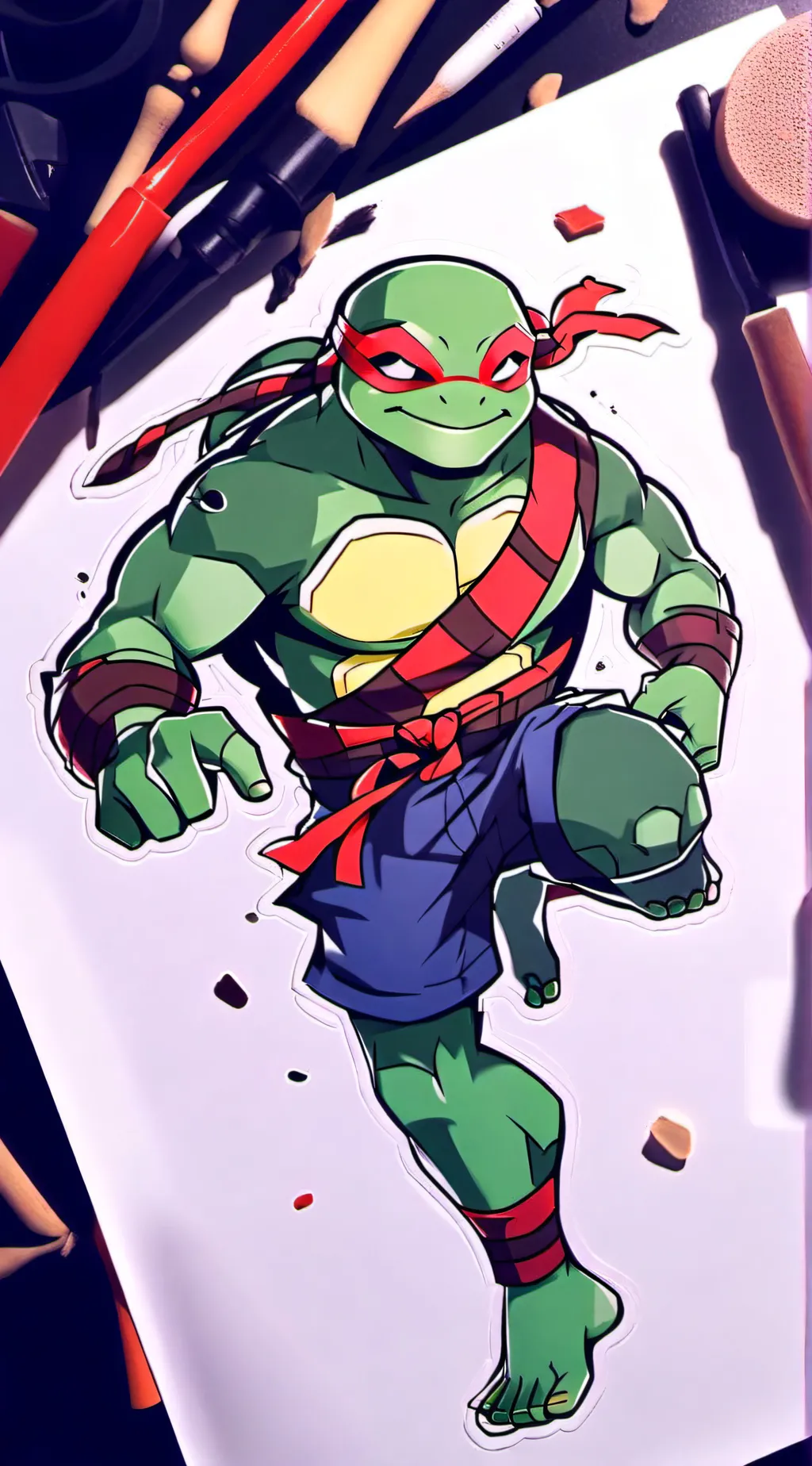ai character: raph (rottmnt churr) background