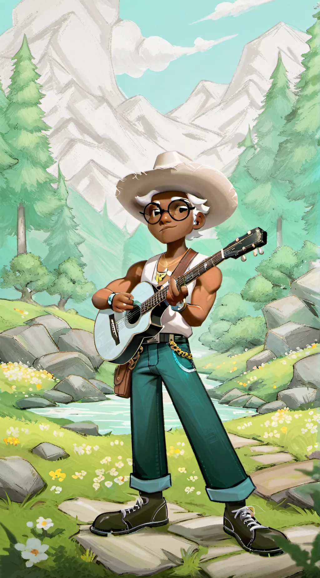 ai character: Poco sorry background