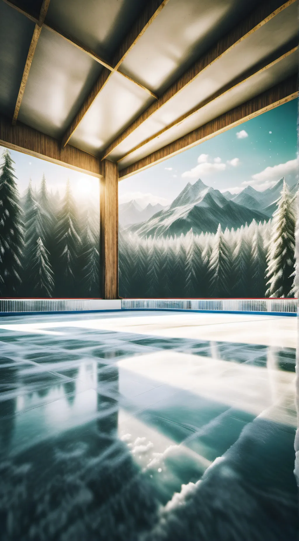 ai character: Ice Skating School background