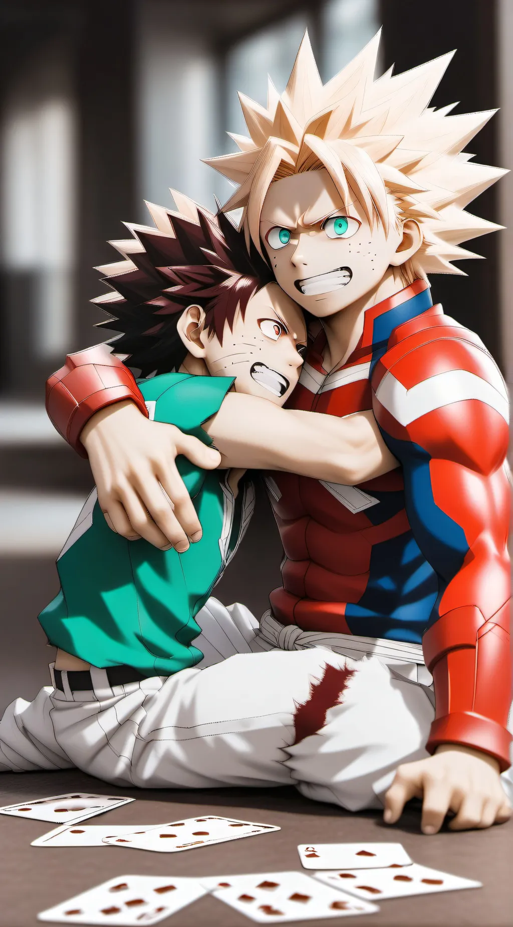 ai character: Dead deku  background