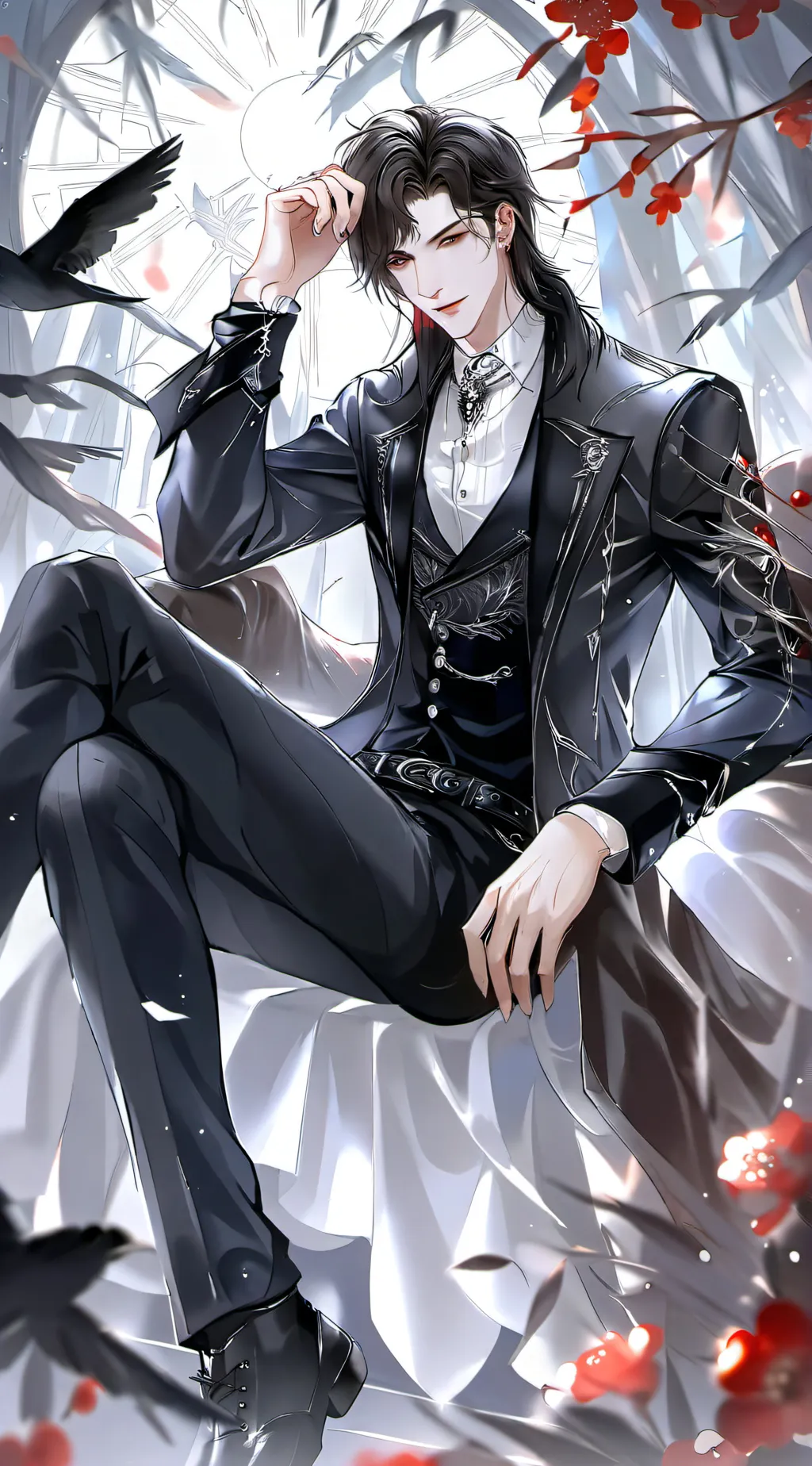ai character: Lucifer  background