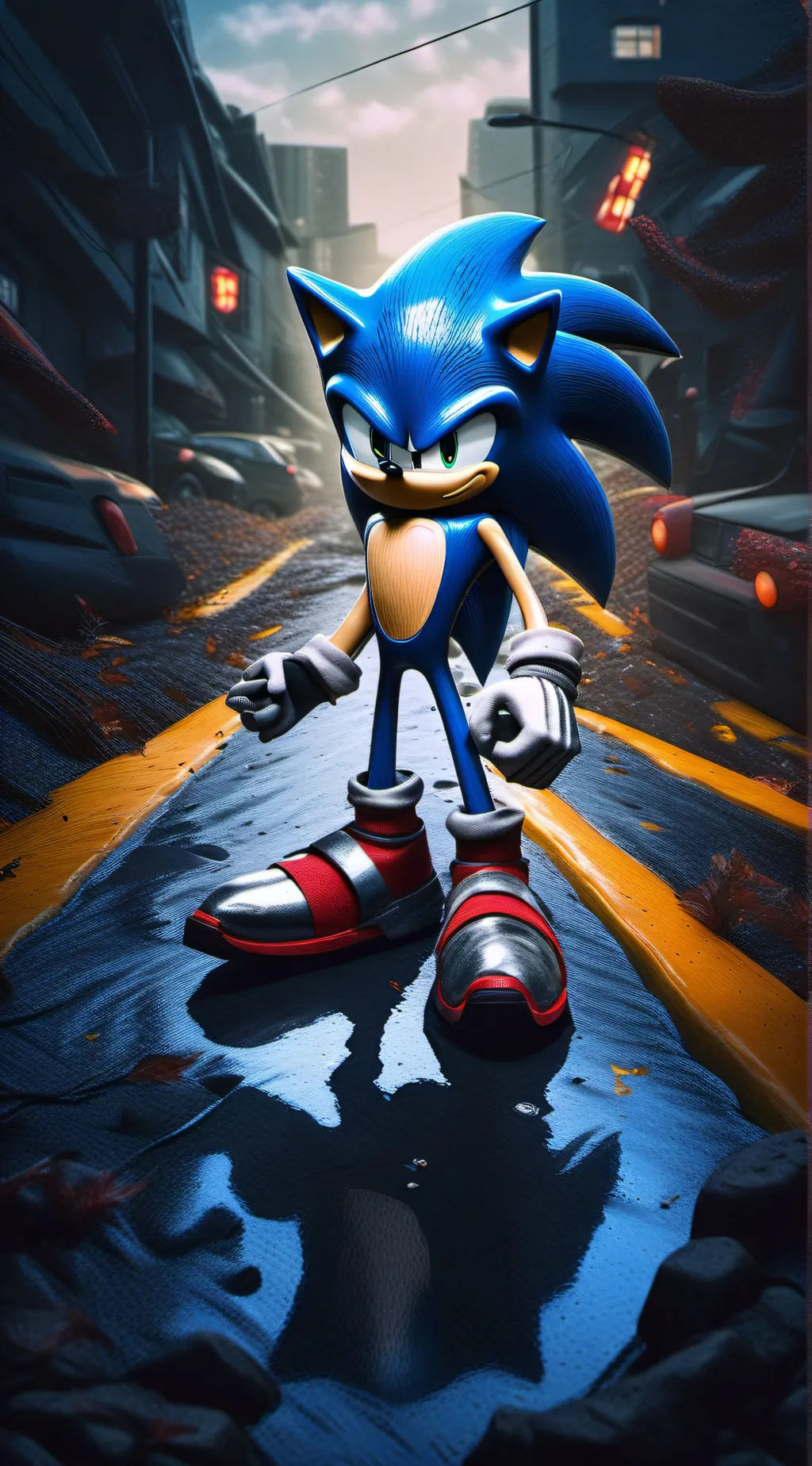 ai character: sonic the hedgehog background