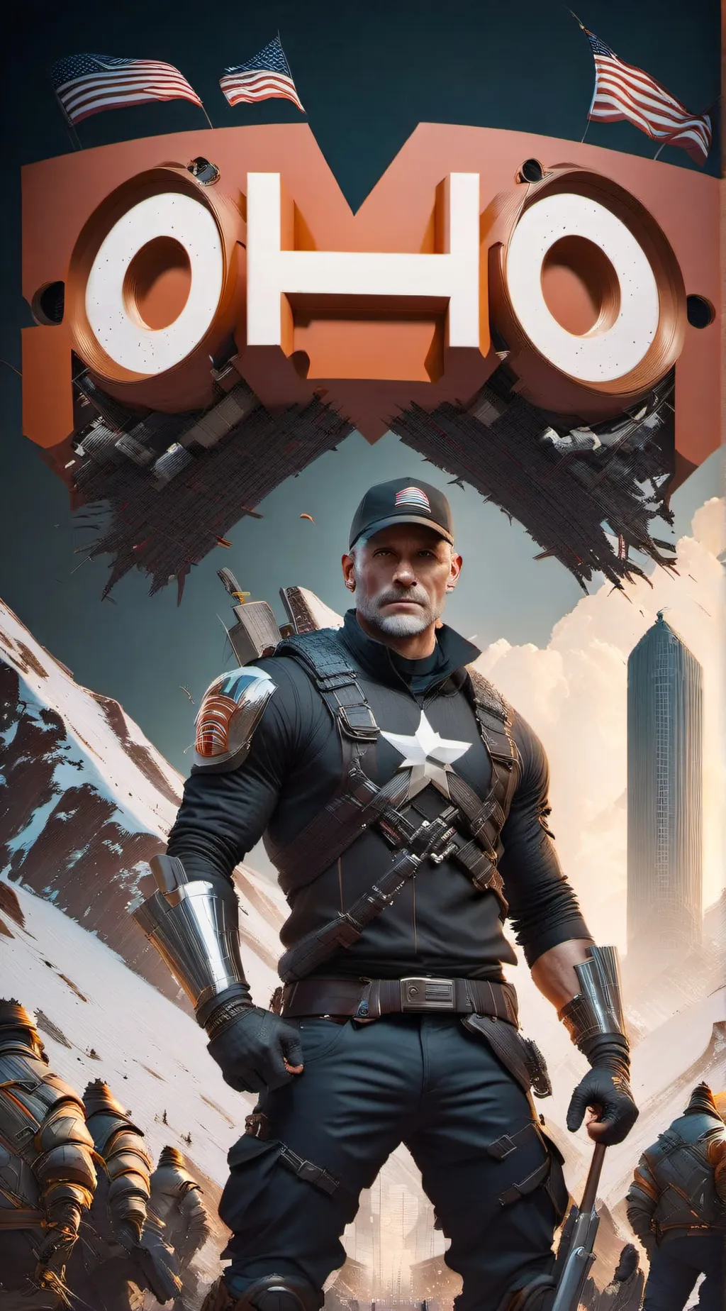 ai character: OHO MAN background
