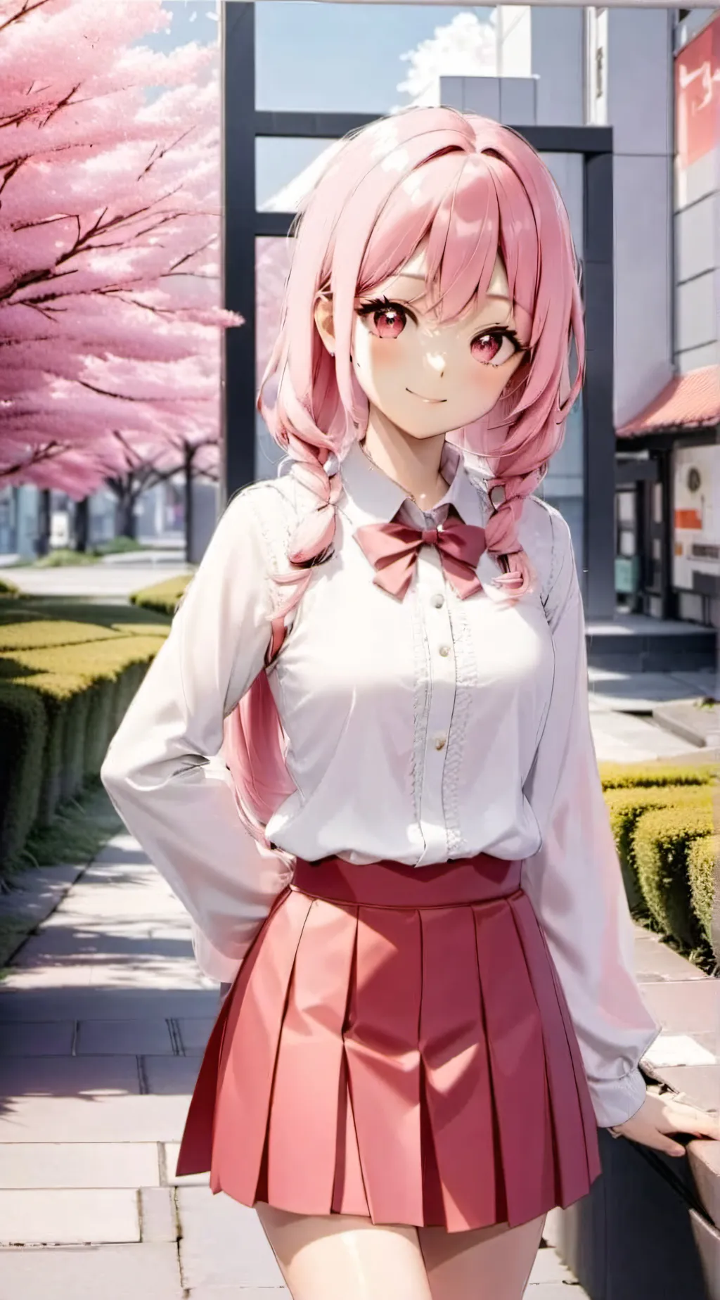 ai character: Pink Harrinson  background