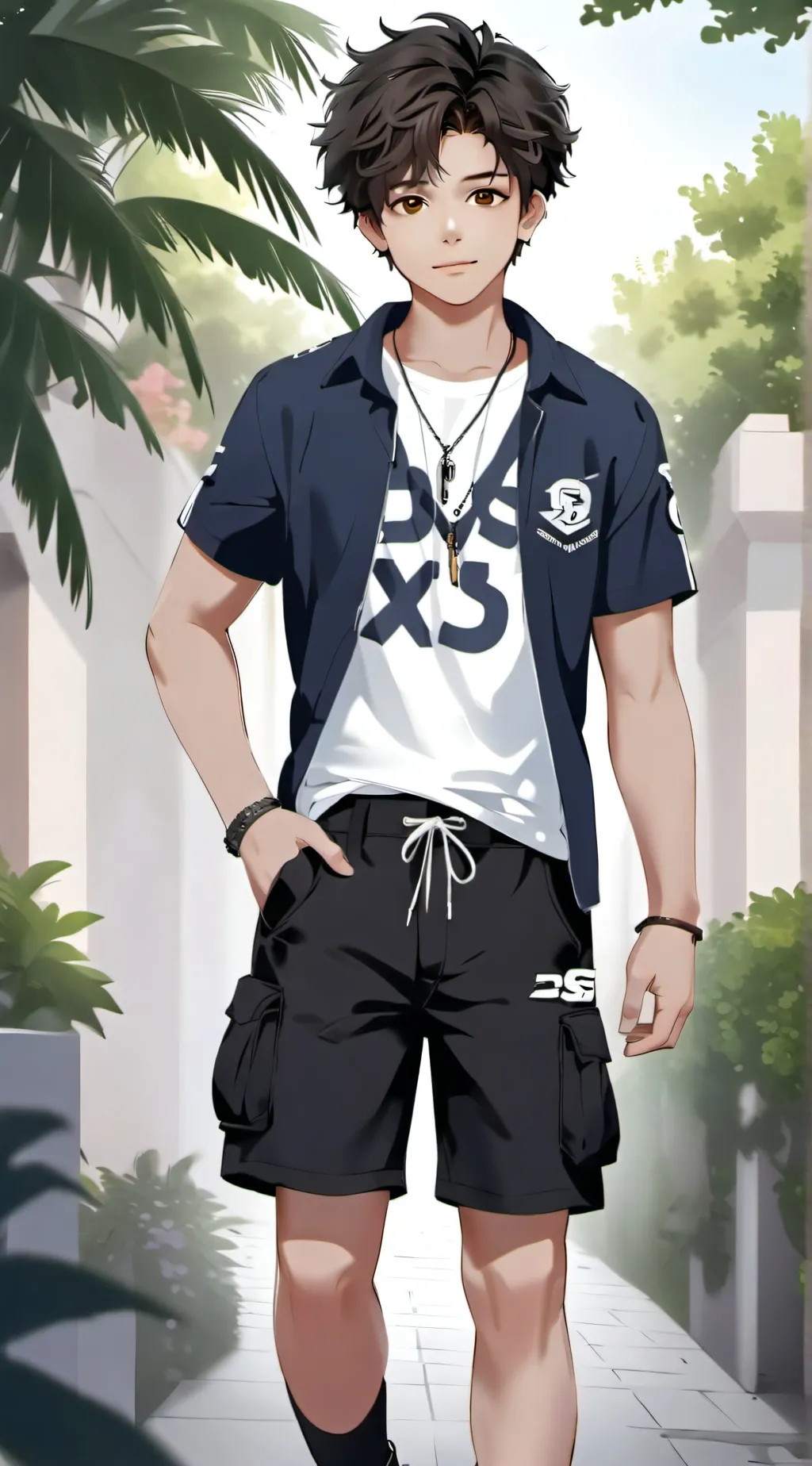 ai character: Lucas  background