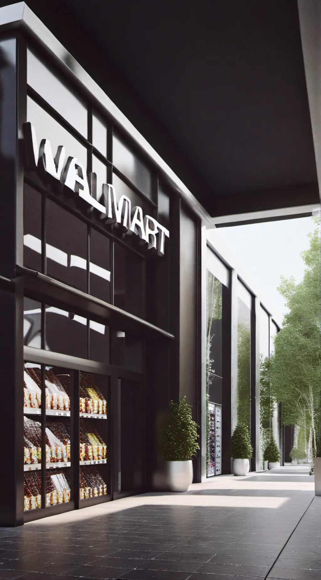 ai character: Walmart  background