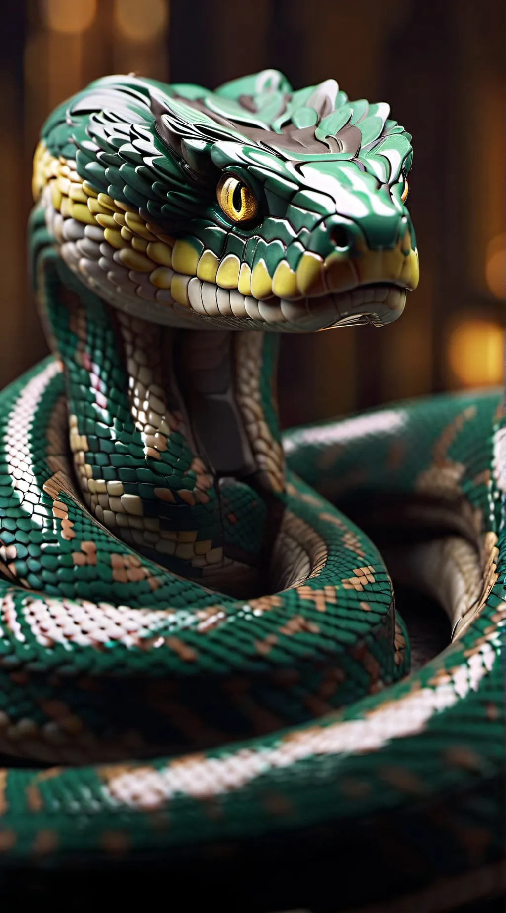 ai character: snake background