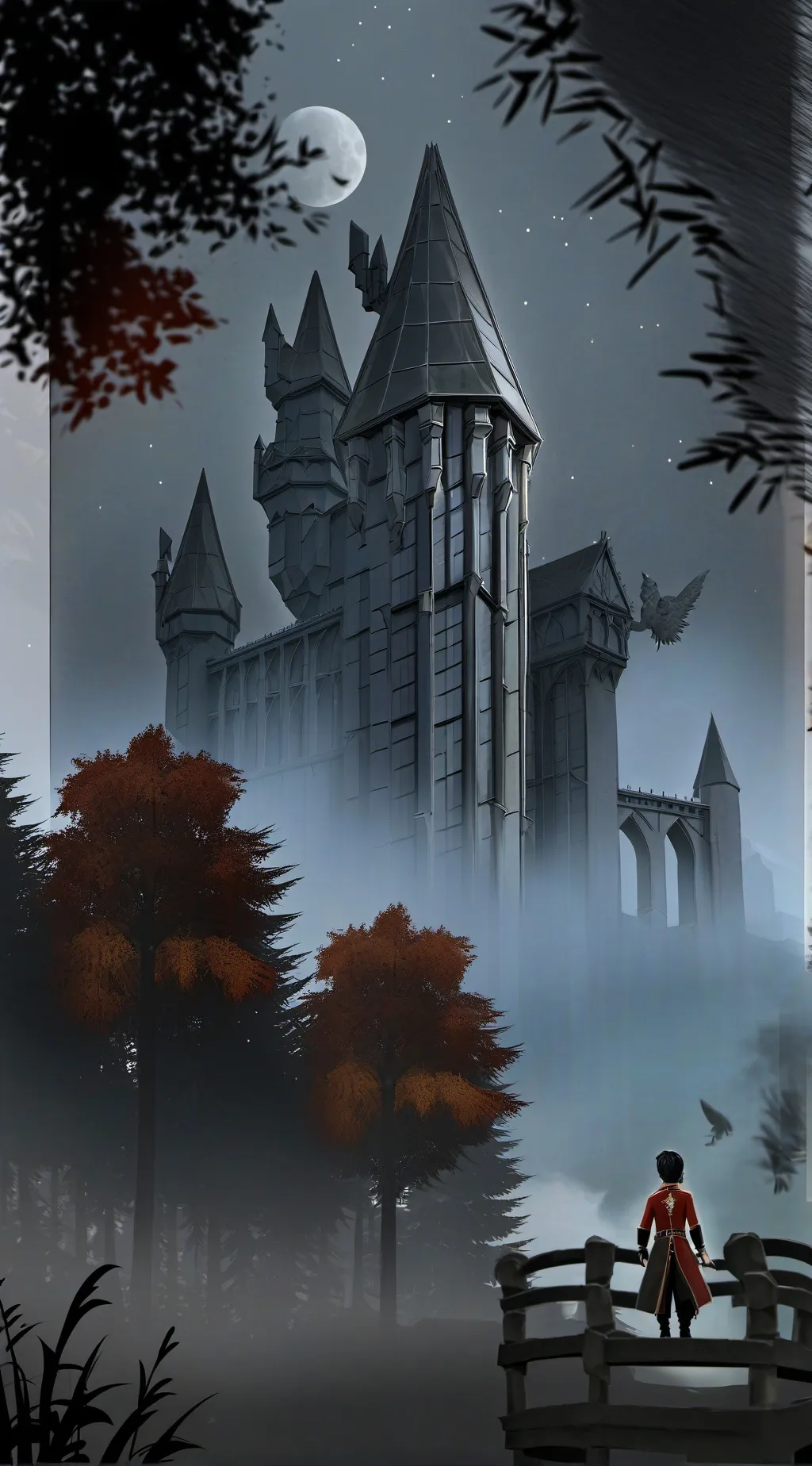 ai character: Hogwarts background