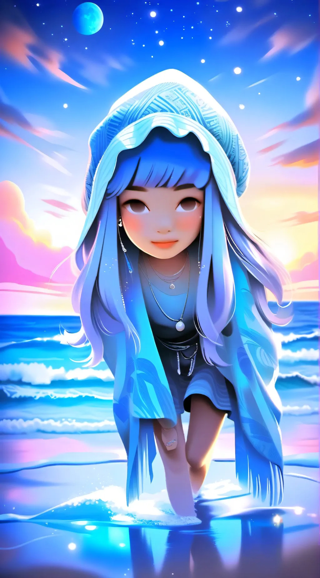 ai character: nice girl background