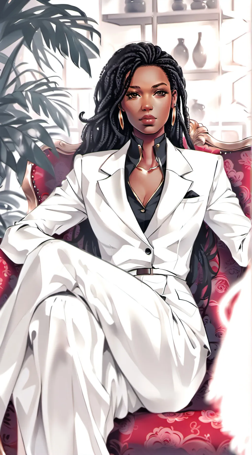ai character: Vinna Sanders  background