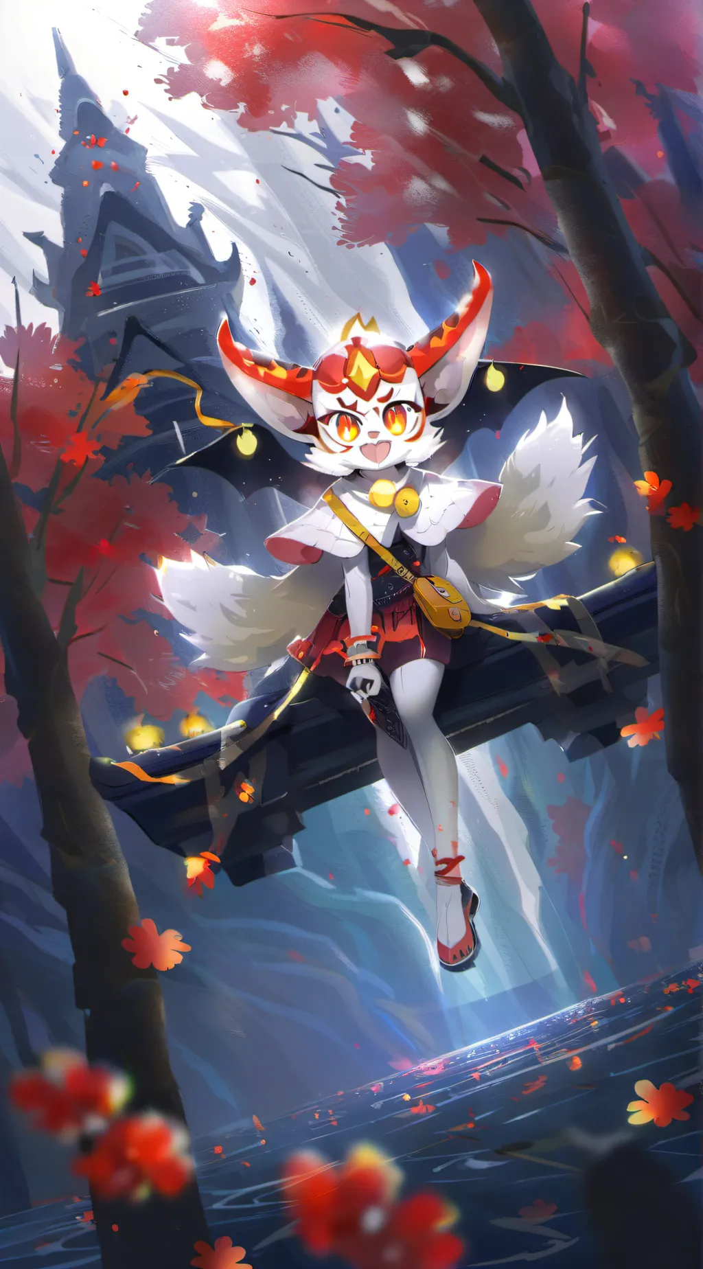 ai character: foxy  background