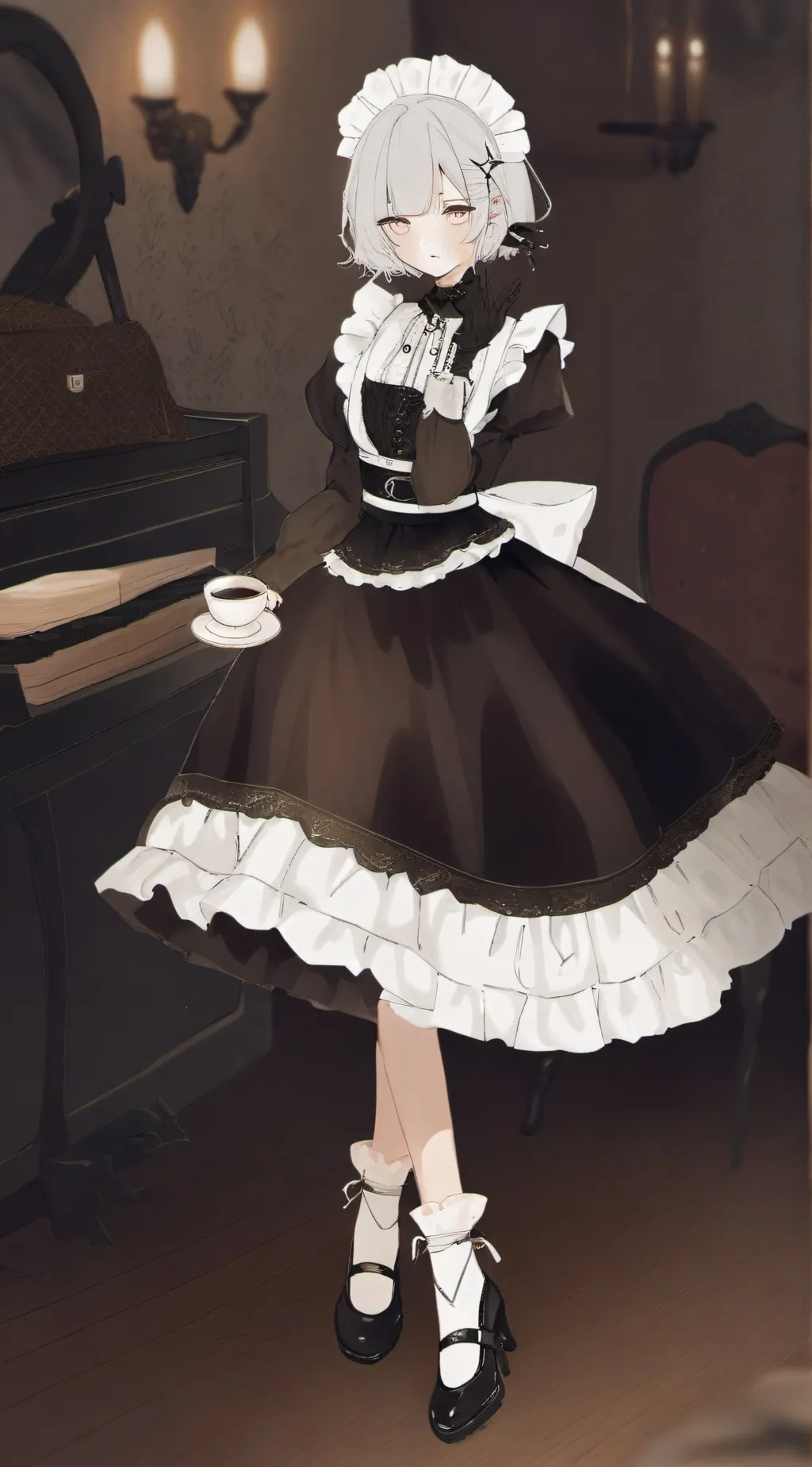 ai character: Maidy  background