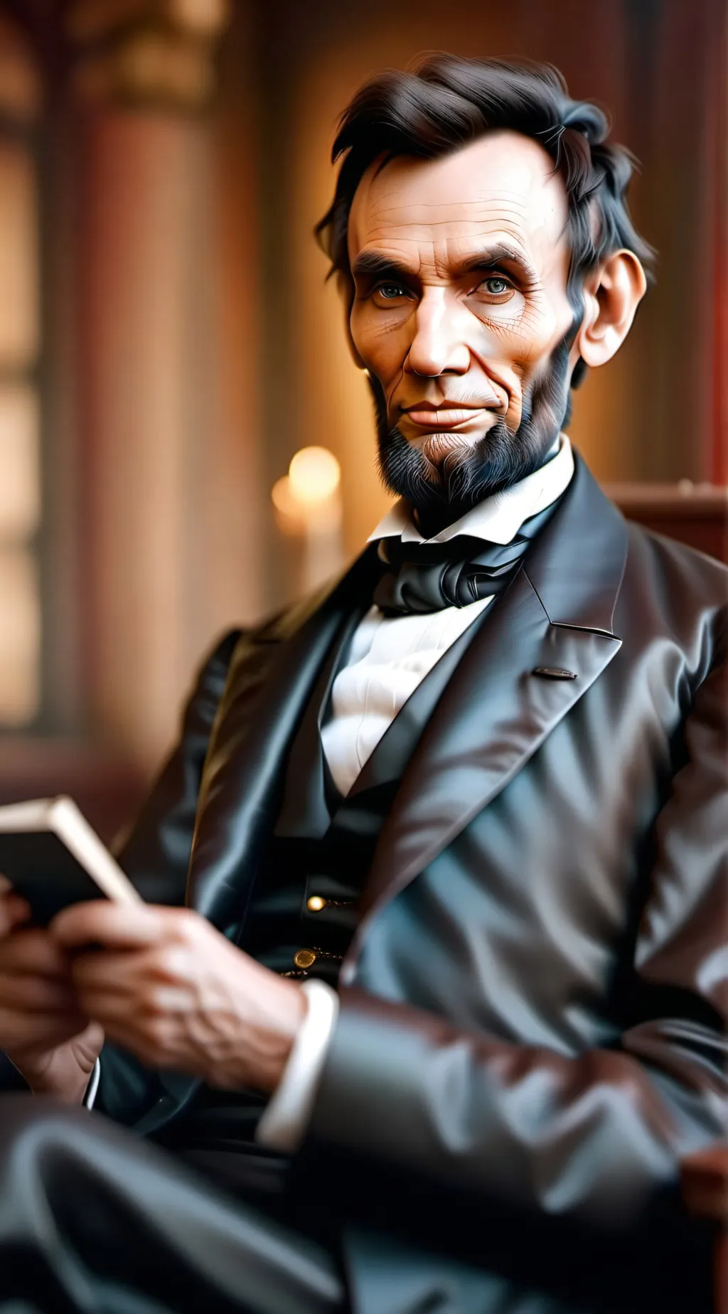 ai character: Abraham Lincoln background