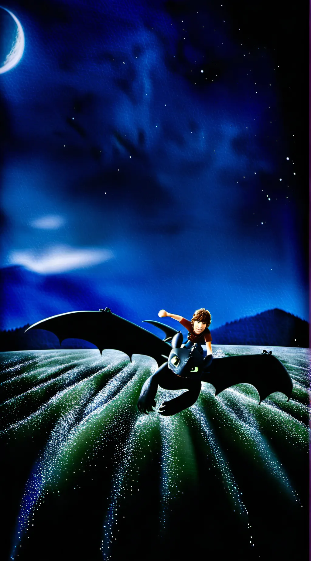 ai character: toothless  background