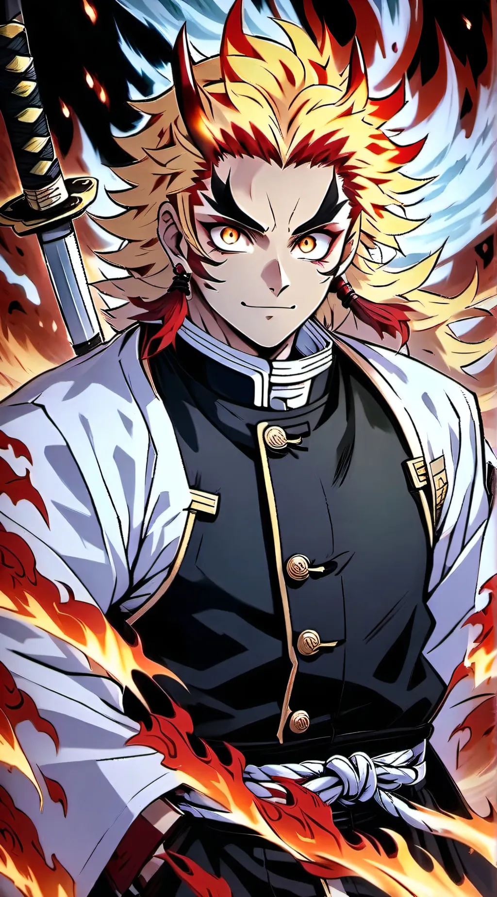 ai character: Kyojuro Rengoku background