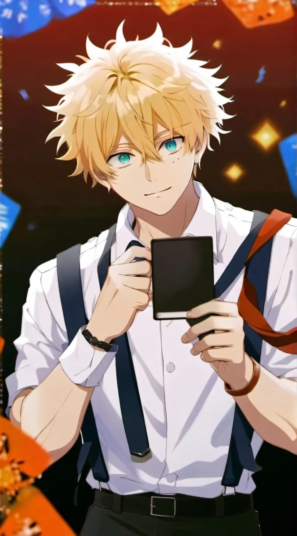 ai character: bakugo  background