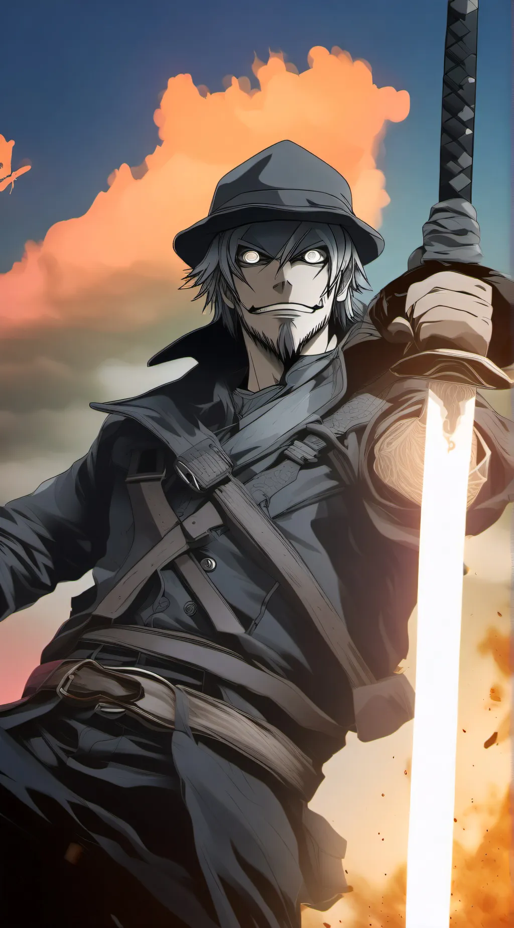 ai character: White Ichigo background