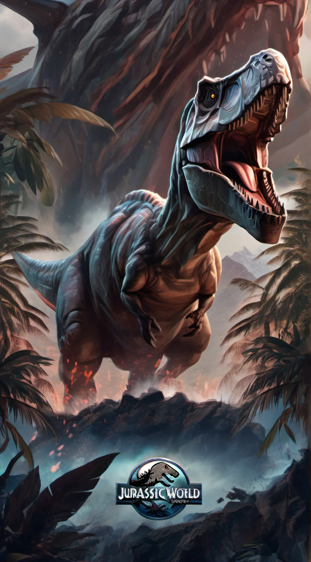 ai character: Jurassic World 🦖 background