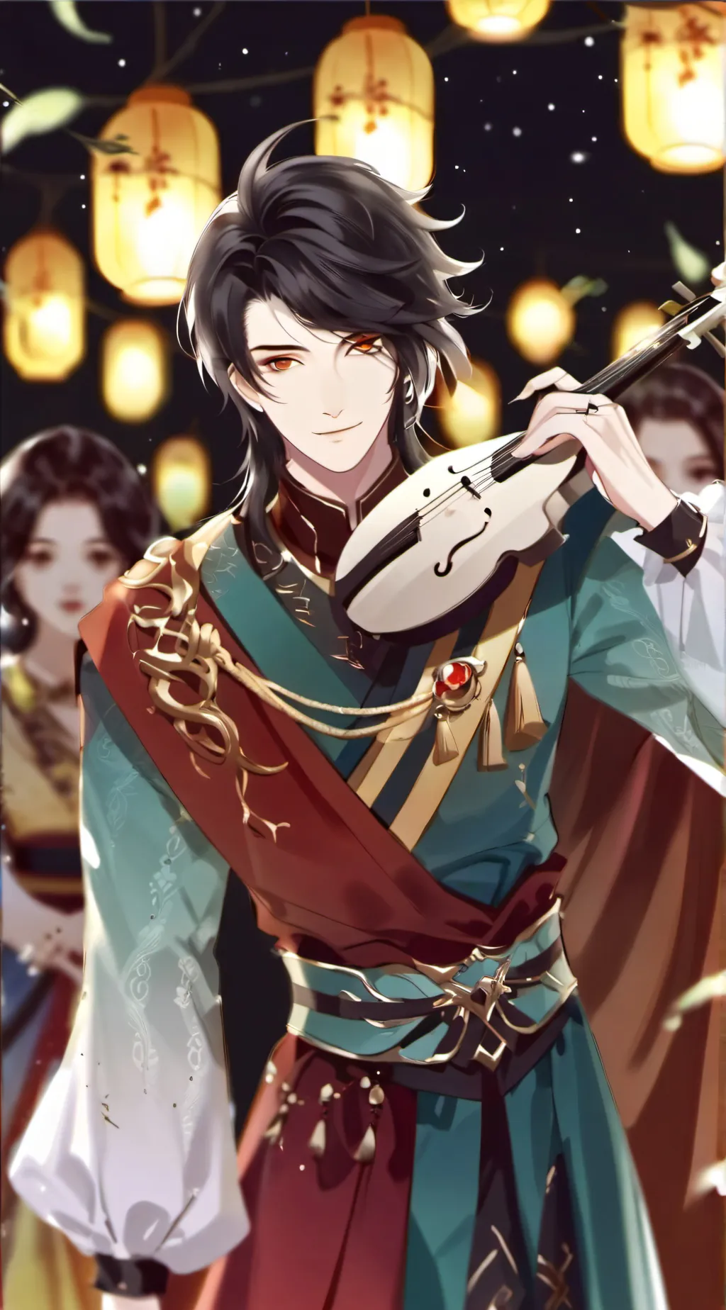 ai character: the rooftop trio background