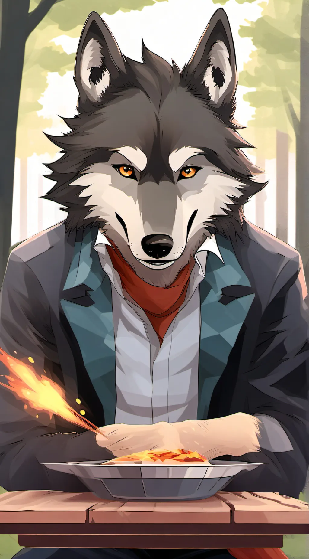 ai character: Robinquill Dashi background