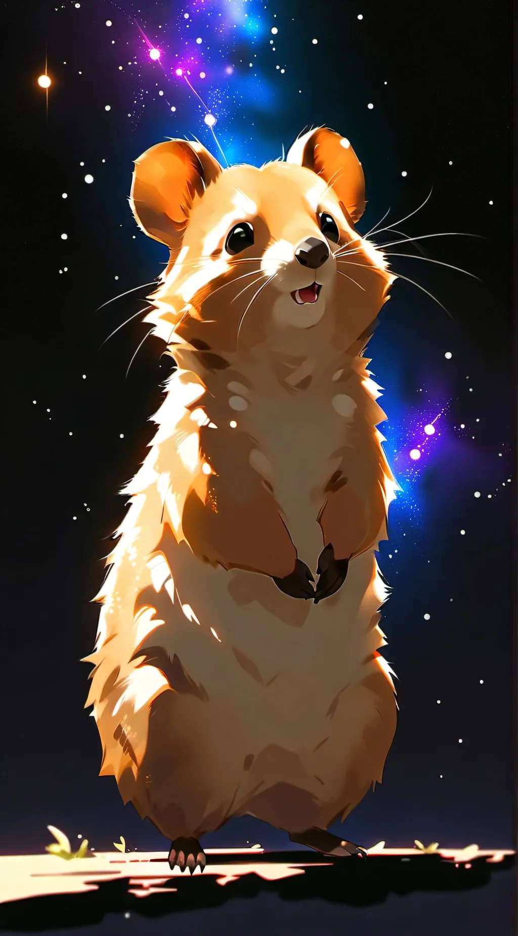 ai character: Han quokka background