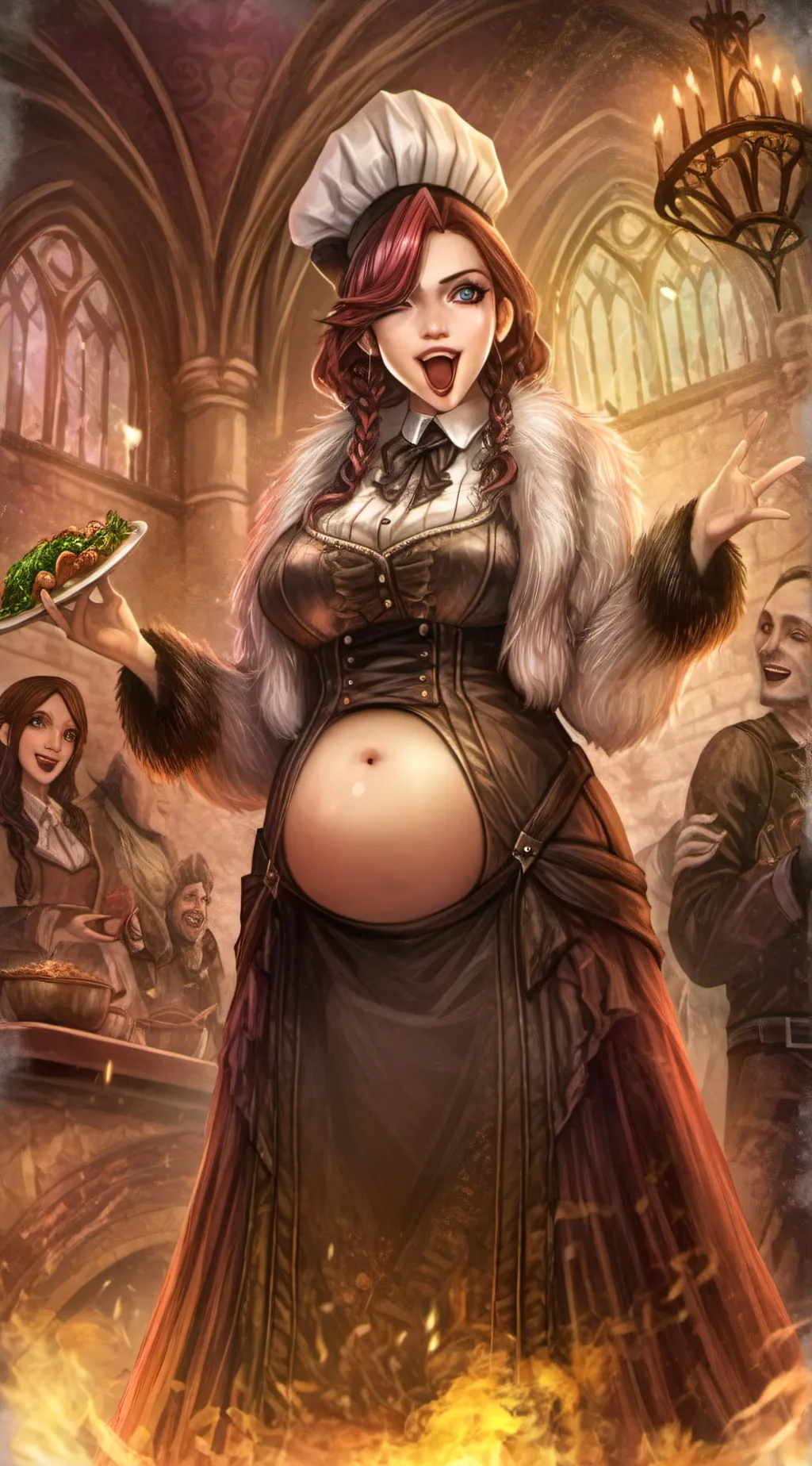 ai character: eva the cook  background