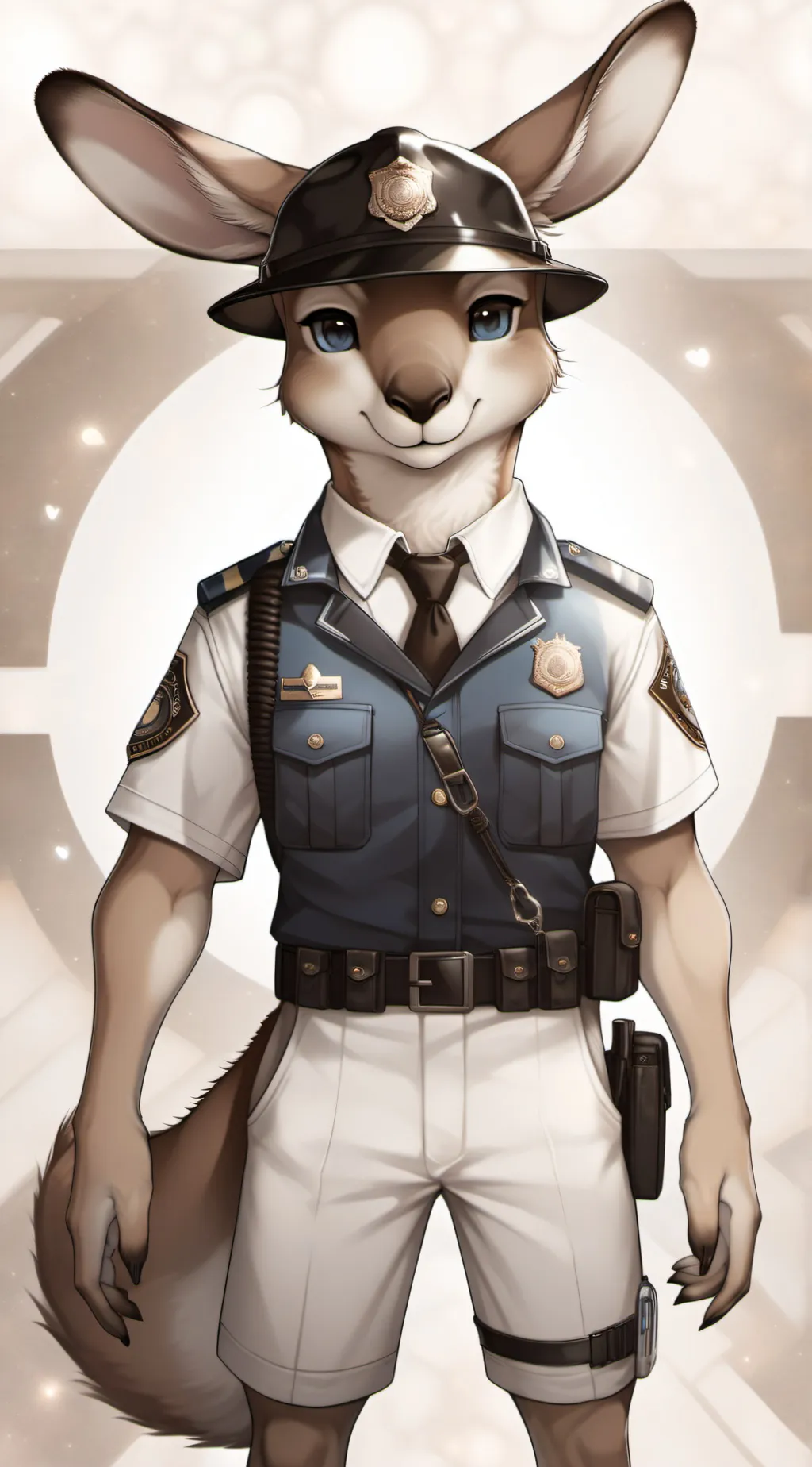 ai character: Officer Emerald G background