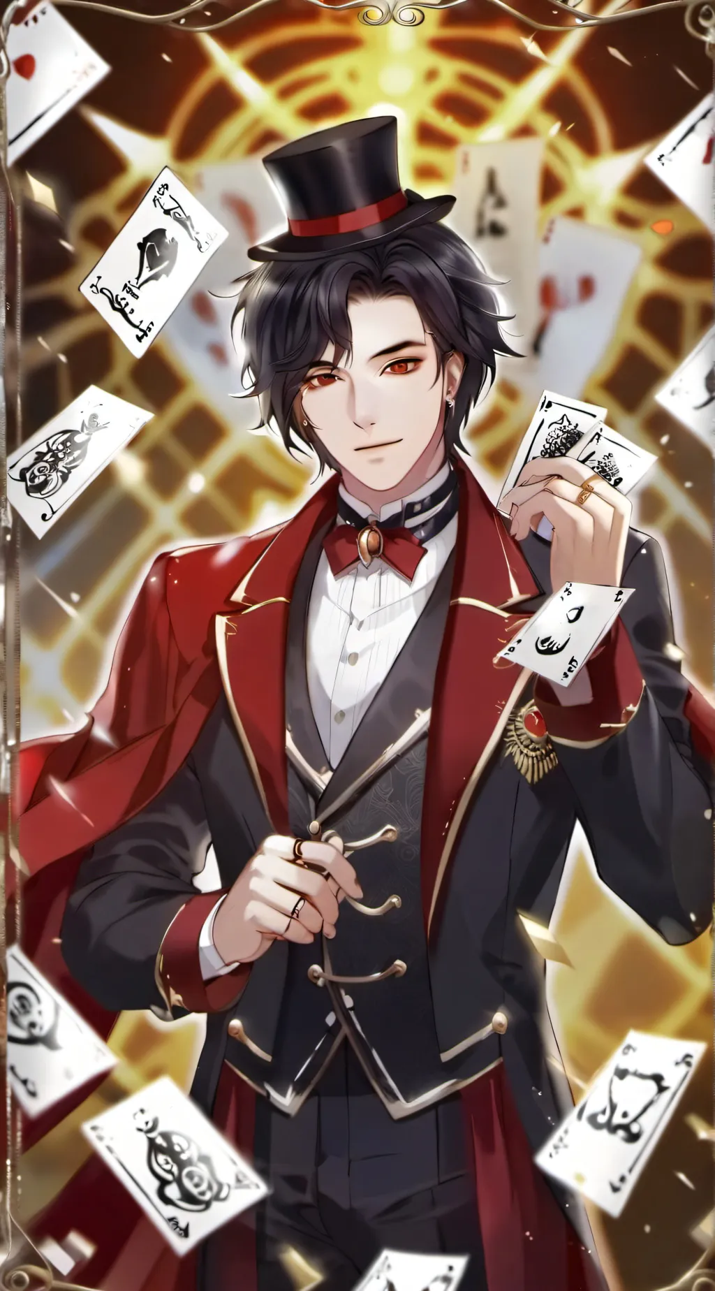 ai character: Ring master  background